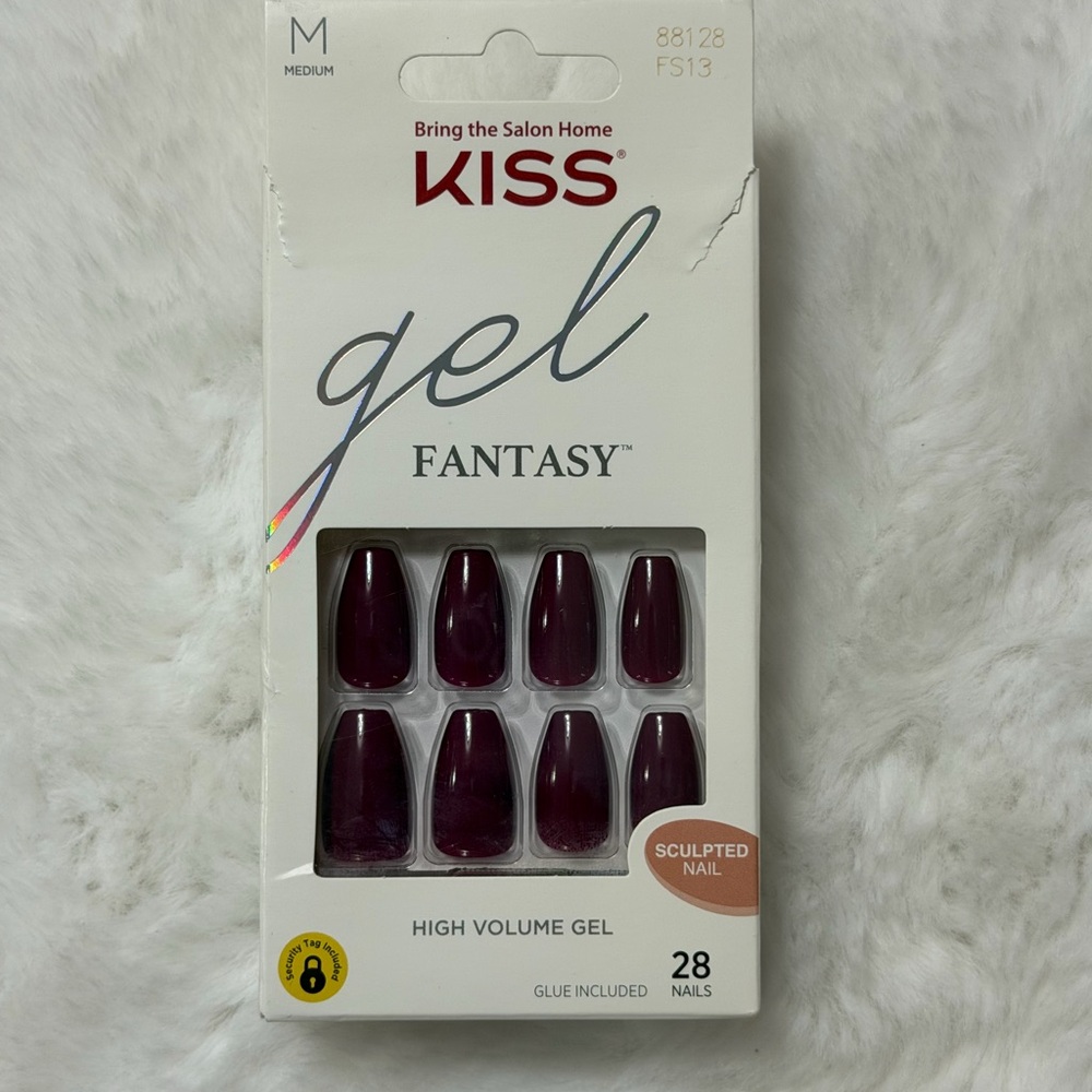 Kiss Gel Fantasy Nails - Elegant Burgundy